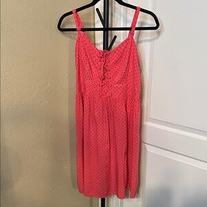 Torrid Pink Polka Dot Maxi Dress